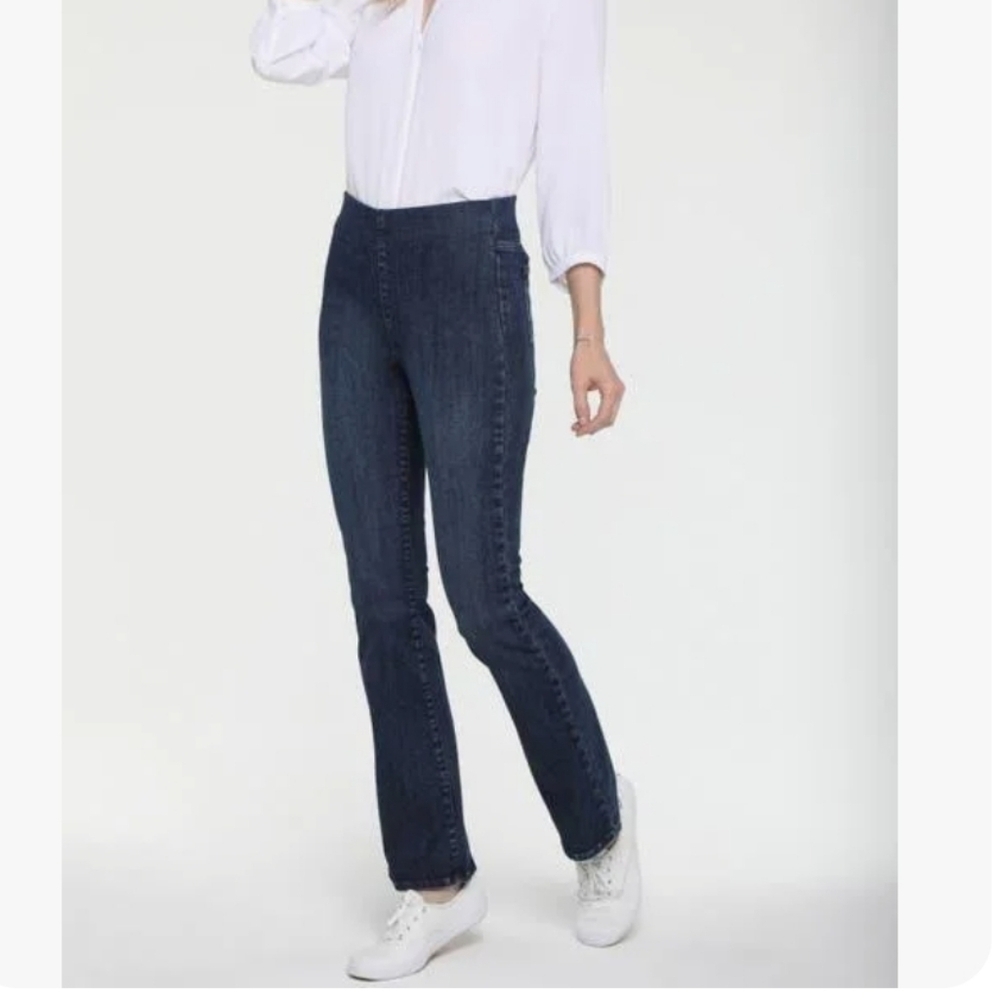 NWT NYDJ Kenzie Pull On Slim Bootcut Jeans Dark Wash Stretch